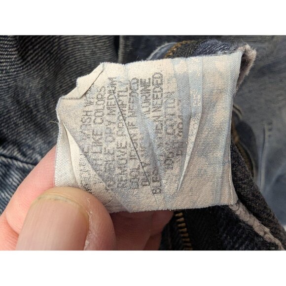 Vintage H.I.S Jeans Mens 42x34 Blue Gray Distressed Stonewash 90s Made USA Y2K - Picture 15 of 15